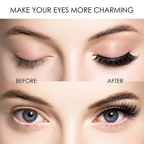 Magnetic Eyelashes, 3D Natural Look False Lashes without Eyeliner, No Glue, Reusable and Light Weight