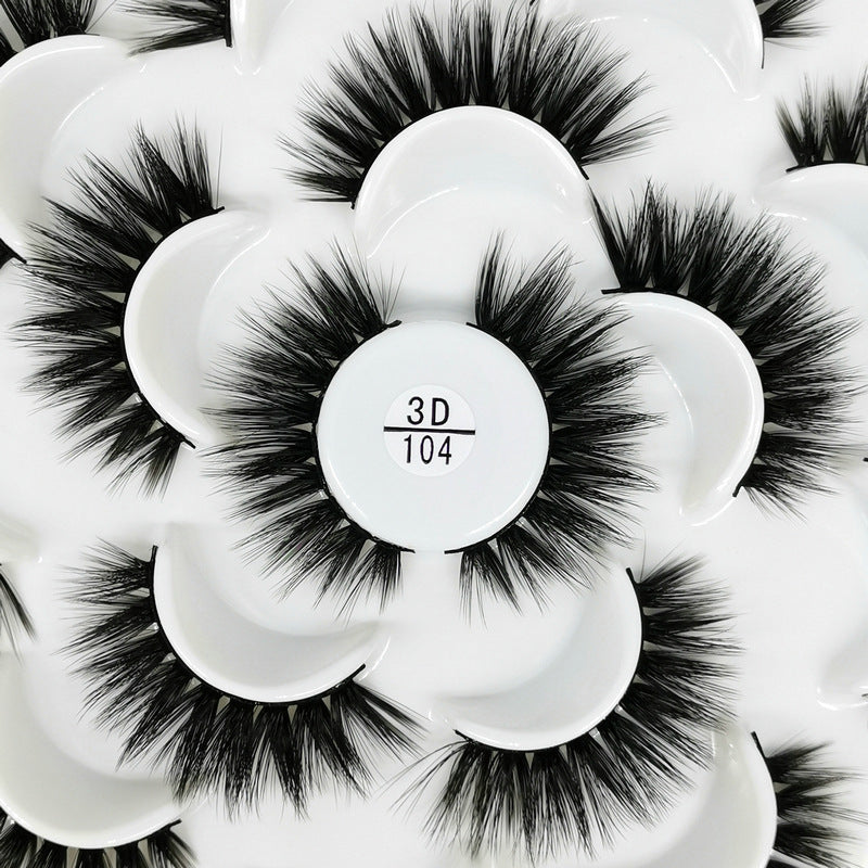 3D Natural Lotus Porcelain False Eyelashes