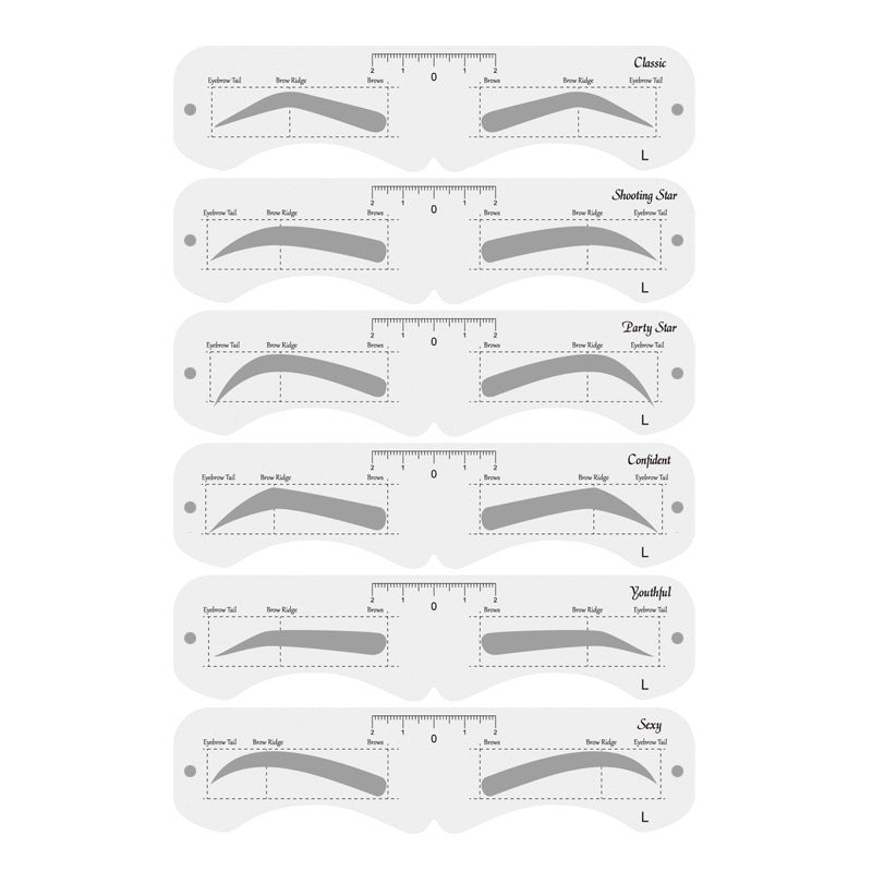 Reusable Eyebrow Mold With Elastic Band Multifunctional DIY Eyebrow Makeup Tool Suitable For Beginner