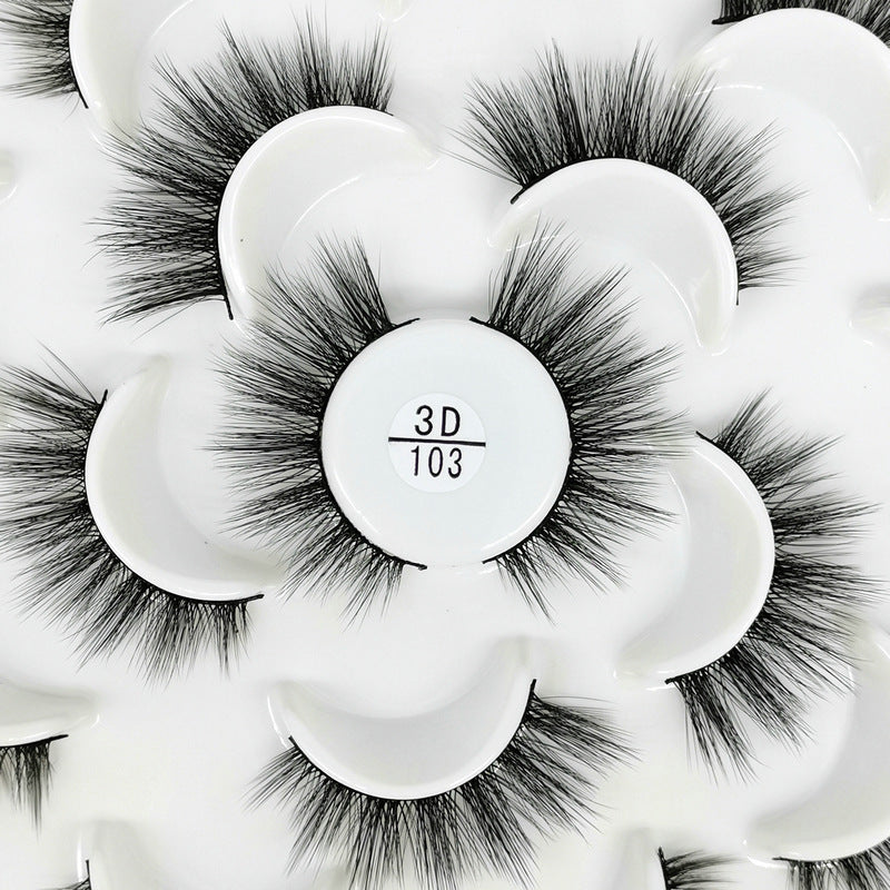 3D Natural Lotus Porcelain False Eyelashes