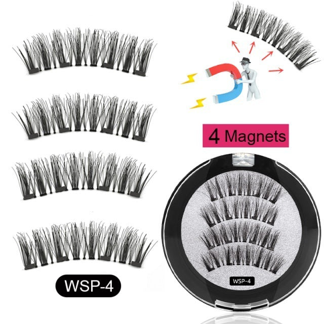 New Natural Magnetic Eyelash With Clip Sleeve