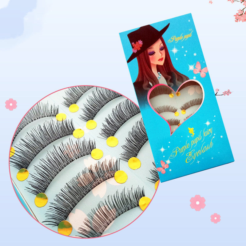 Ten Pairs Of New Fashion and Simple False Eyelashes