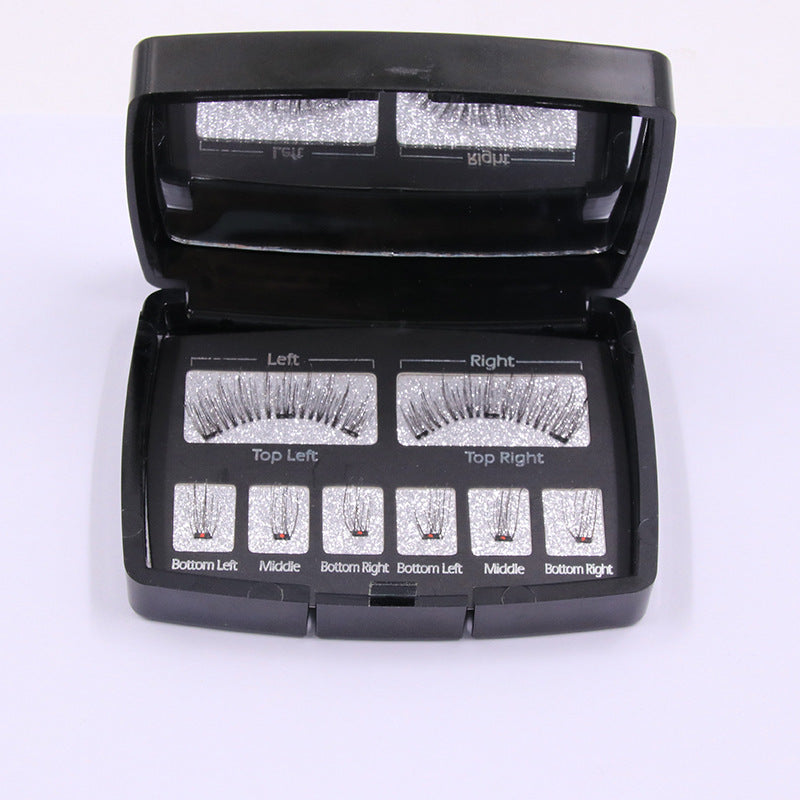 Magnetic False Eyelashes Acrylic Set Without Glue Sharpening