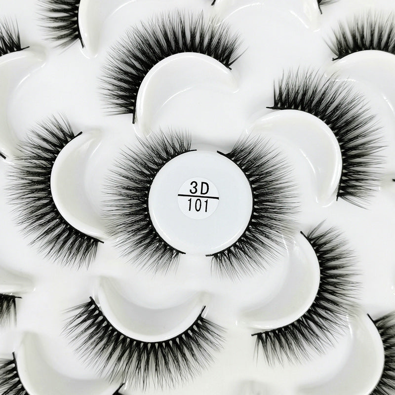 3D Natural Lotus Porcelain False Eyelashes