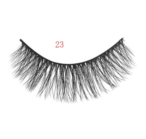 3D mink eyelashes 3 pairs of natural fiber long false eyelashes