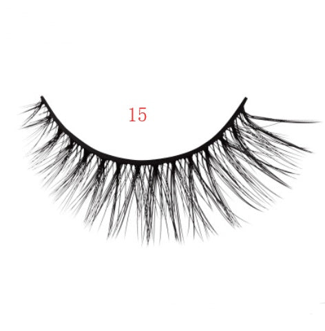 3D mink eyelashes 3 pairs of natural fiber long false eyelashes