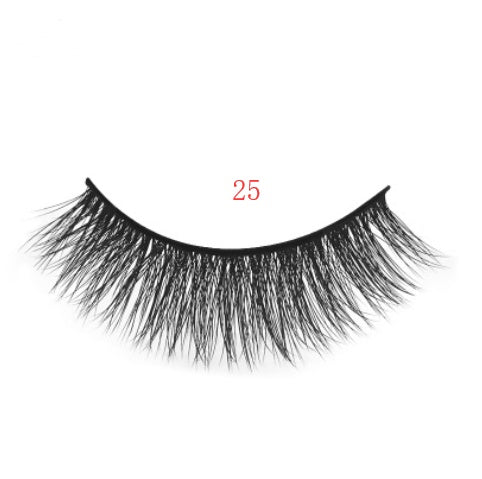 3D mink eyelashes 3 pairs of natural fiber long false eyelashes