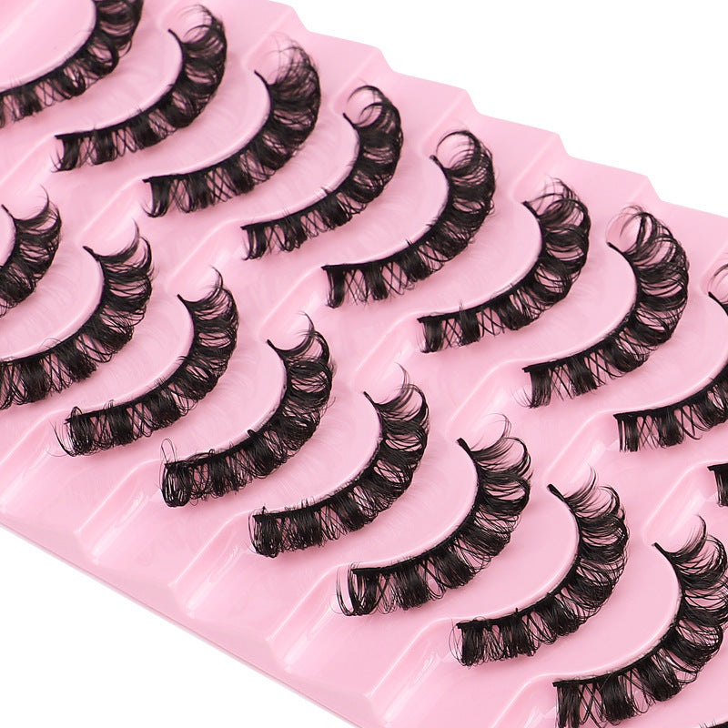 Large Curve D Volume Russian Volume False Eyelashes Ten Pairs