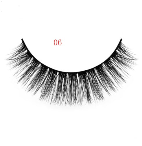 3D mink eyelashes 3 pairs of natural fiber long false eyelashes