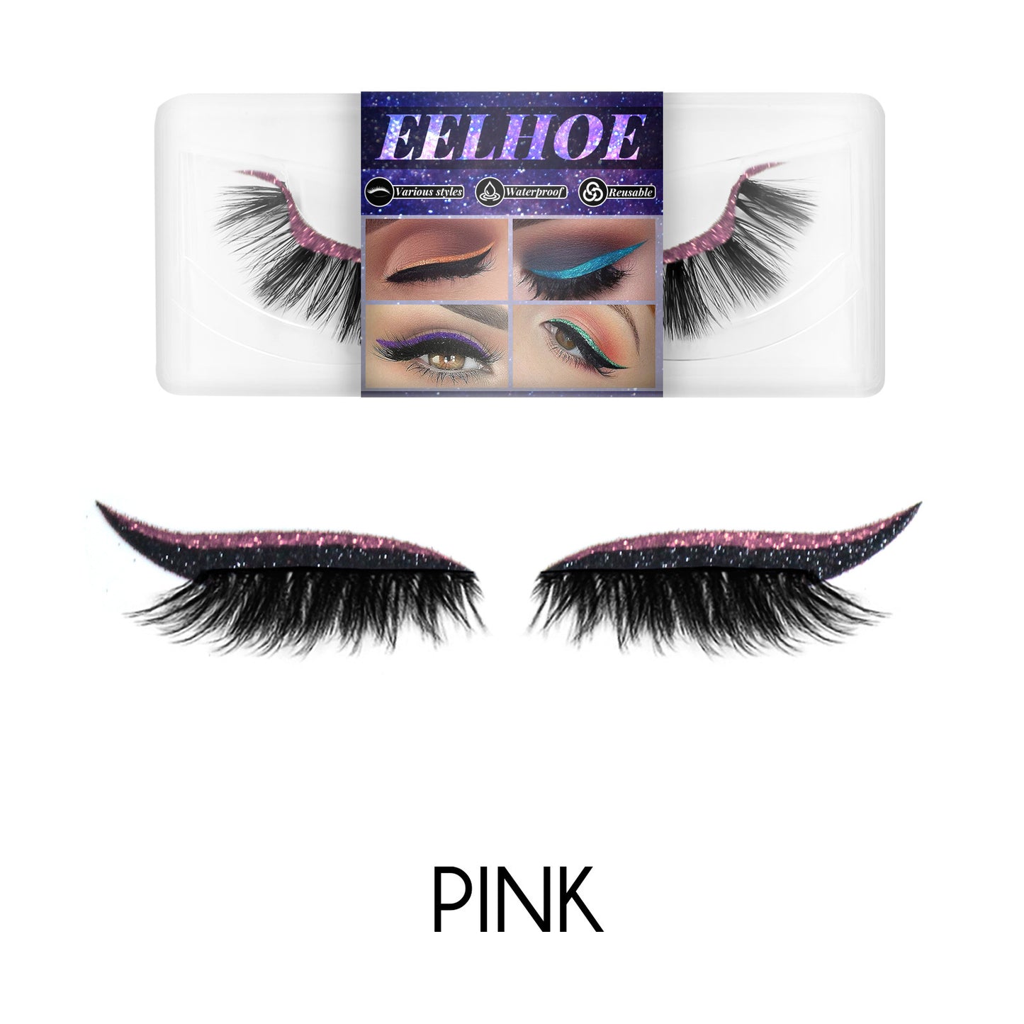 Ladies Fashion Glue Free False Eyelashes