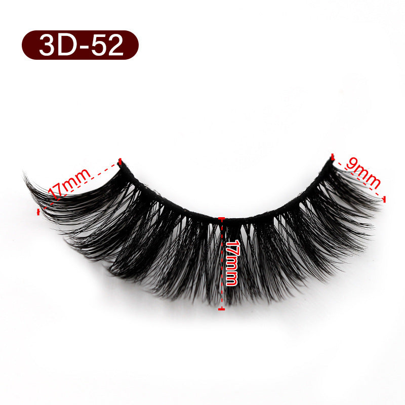 5 Pairs Of Chemical Fiber False Eyelashes Curling And Multi-level Messy