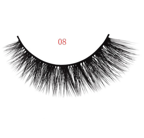 3D mink eyelashes 3 pairs of natural fiber long false eyelashes