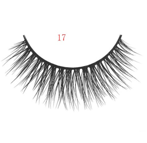 3D mink eyelashes 3 pairs of natural fiber long false eyelashes