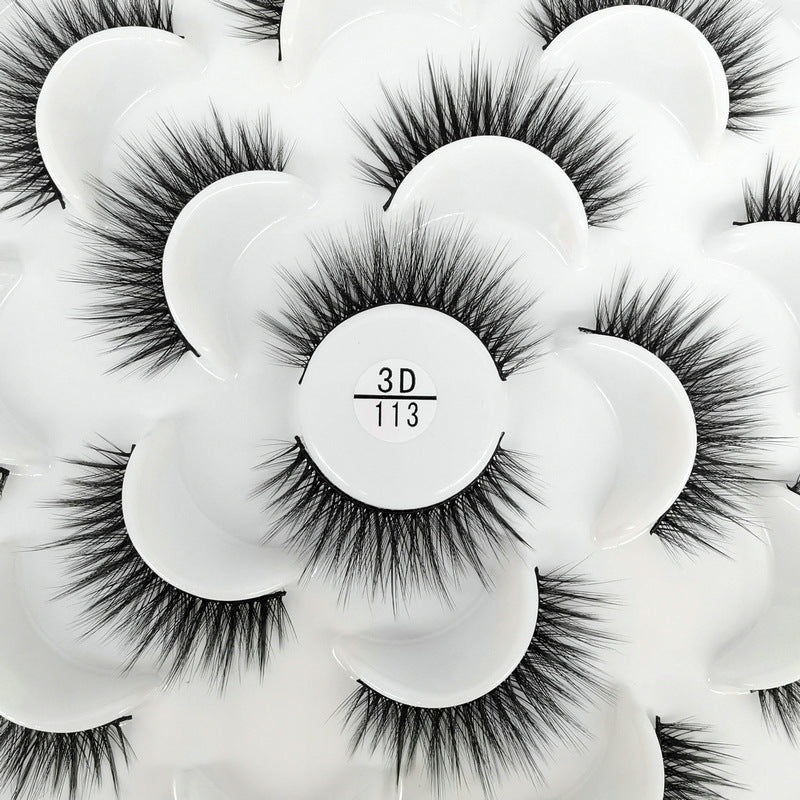 3D Natural Lotus Porcelain False Eyelashes