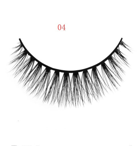 3D mink eyelashes 3 pairs of natural fiber long false eyelashes