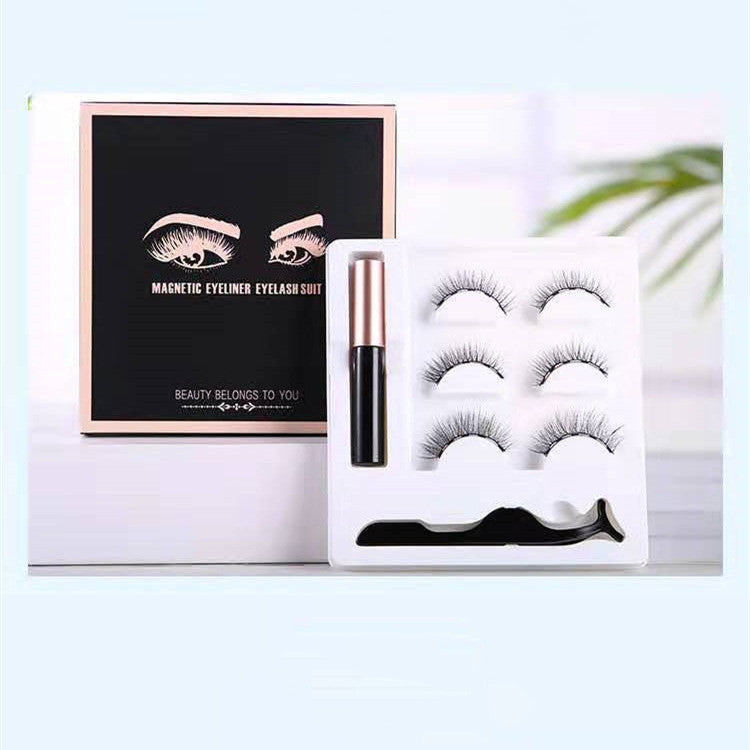 Magnetic Eyeliner Eyelash Set Natural Thick Magnet False