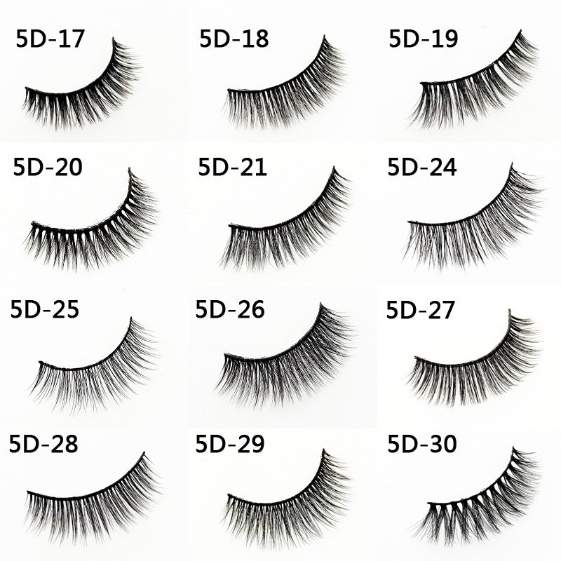 3D three pairs of false eyelashes