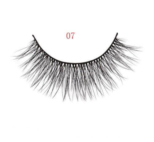 3D mink eyelashes 3 pairs of natural fiber long false eyelashes