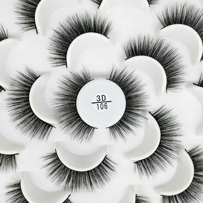 3D Natural Lotus Porcelain False Eyelashes