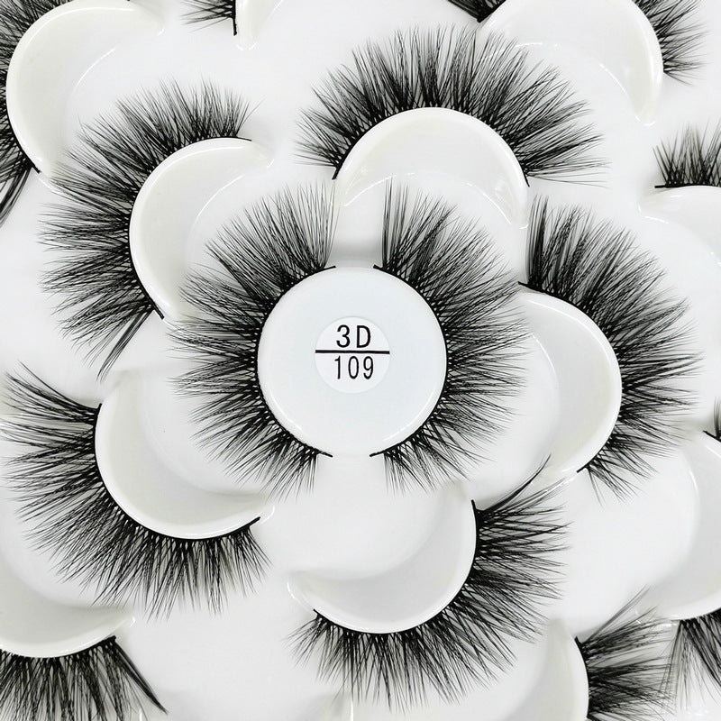 3D Natural Lotus Porcelain False Eyelashes