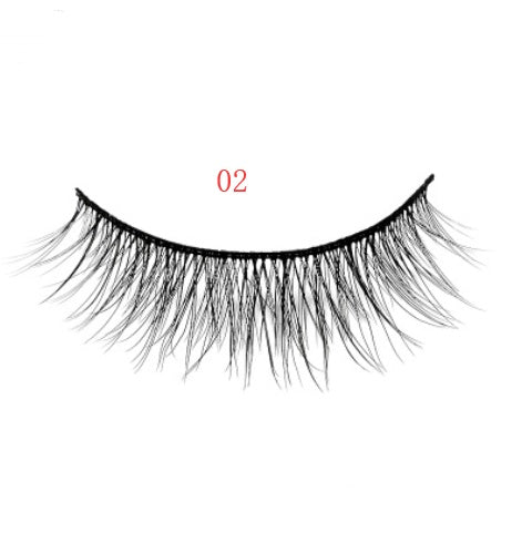 3D mink eyelashes 3 pairs of natural fiber long false eyelashes