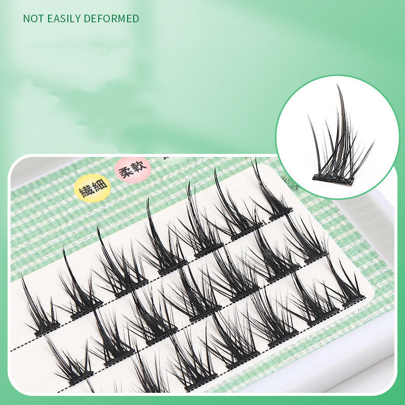 False Eyelashes Segmented Have Been Cut Single Line Hard Stem