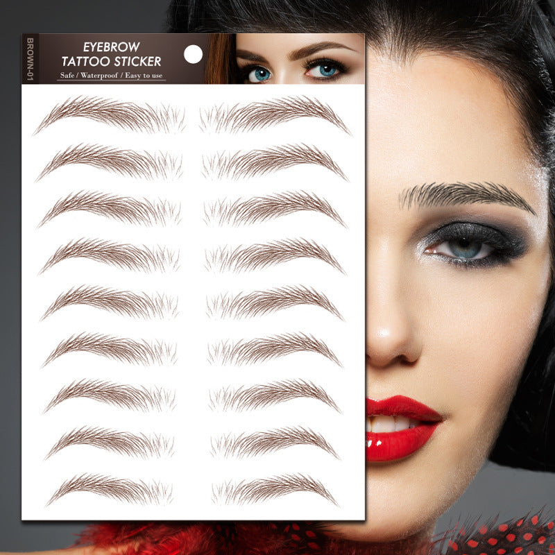 Simulation Waterproof Eyebrows Stick Black Brown