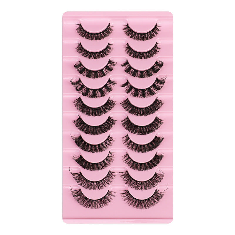 Large Curve D Volume Russian Volume False Eyelashes Ten Pairs