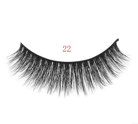 3D mink eyelashes 3 pairs of natural fiber long false eyelashes