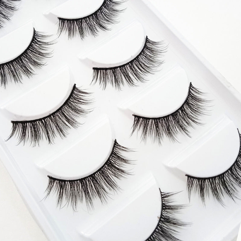 Three-dimensional Natural Nude Makeup Multi-layer False Eyelashes 3D Thick