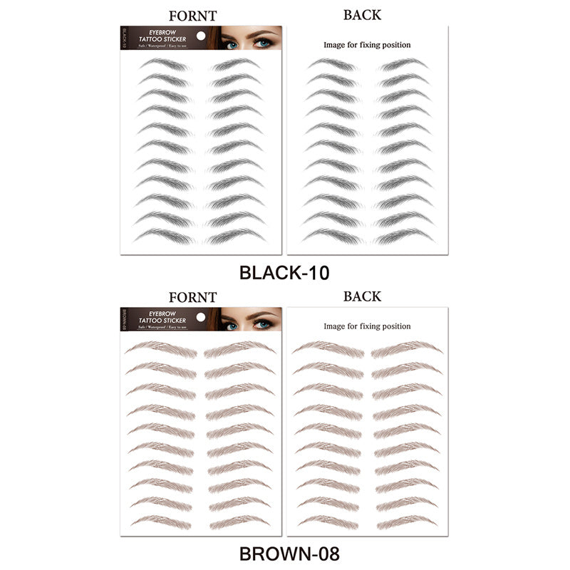 Simulation Waterproof Eyebrows Stick Black Brown