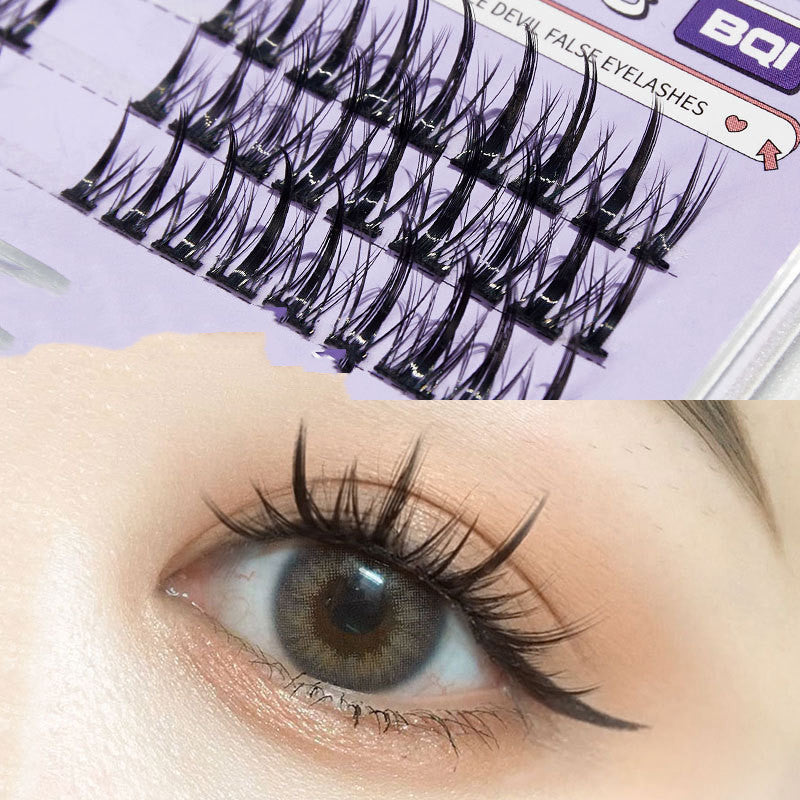 Dense Lightweight And Natural-looking Single Cluster Segmented False Eyelashes