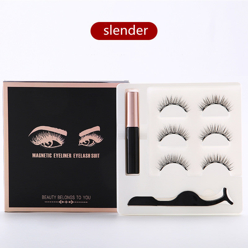 Magnetic Eyeliner Eyelash Set Natural Thick Magnet False