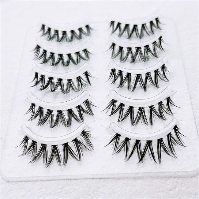 Rabbit Grandma FK23V False Eyelashes Natural Thick Thin Sheer Root