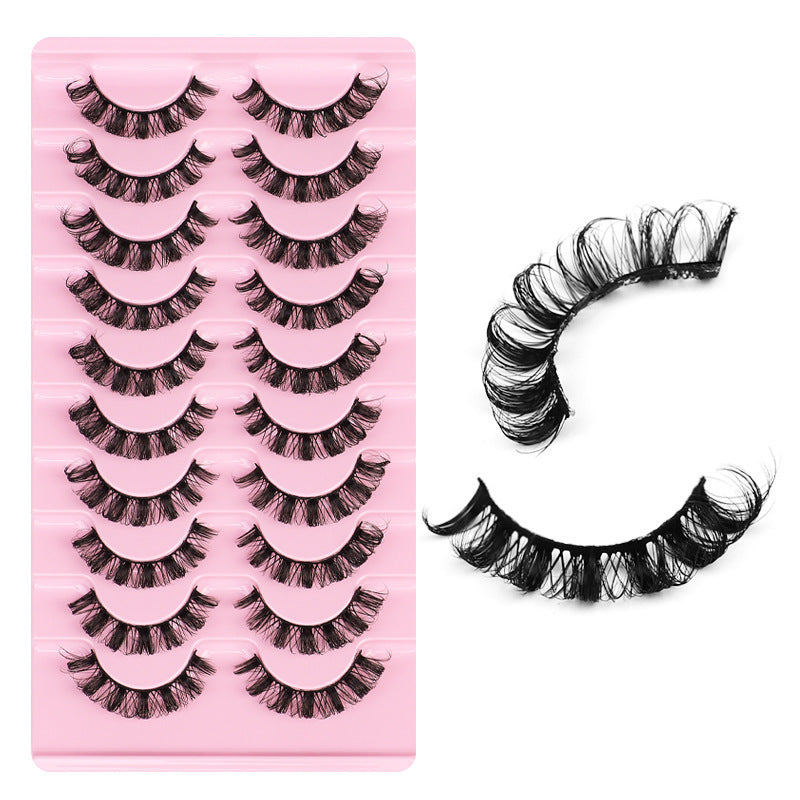 Large Curve D Volume Russian Volume False Eyelashes Ten Pairs