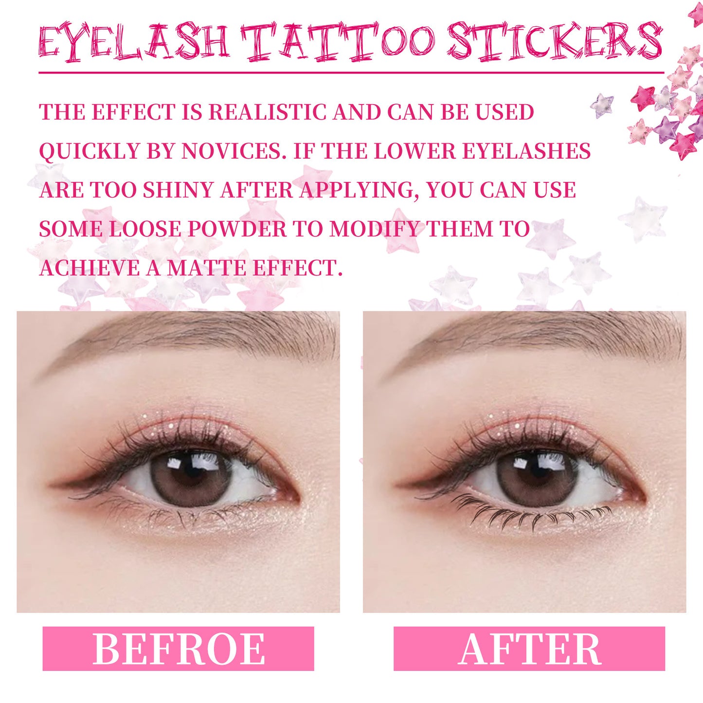 Fashion Personalized Convenient Use Eyelash Stickers