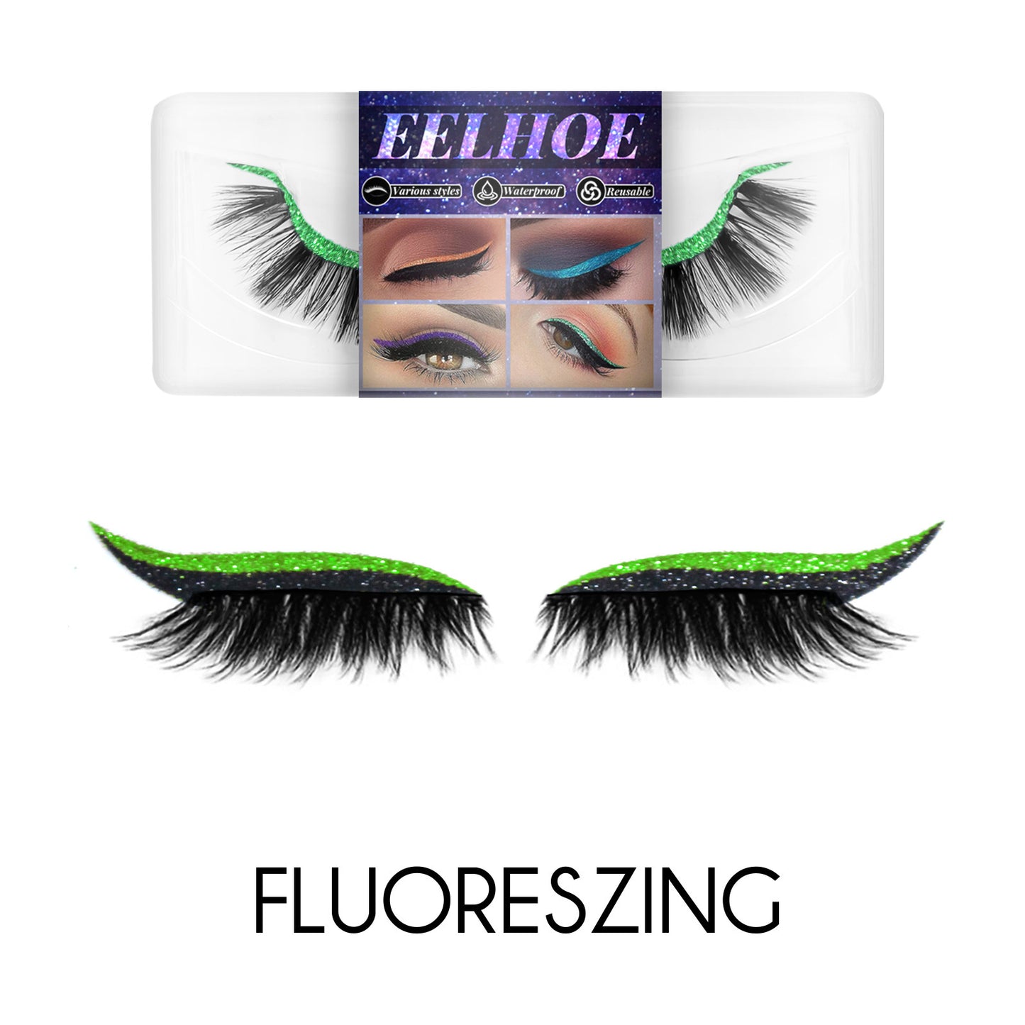 Ladies Fashion Glue Free False Eyelashes