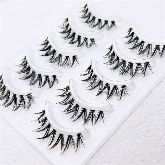 Rabbit Grandma FK23V False Eyelashes Natural Thick Thin Sheer Root