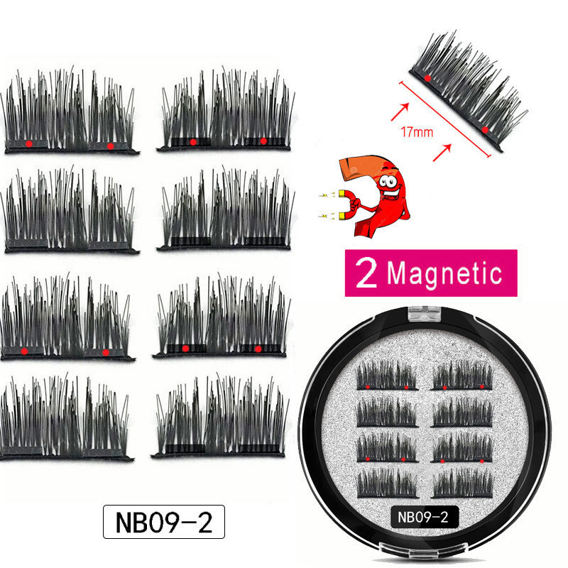 Man-made Fiber Segmented Magnetic  Eyelashes