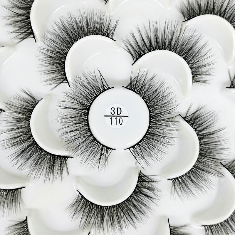 3D Natural Lotus Porcelain False Eyelashes