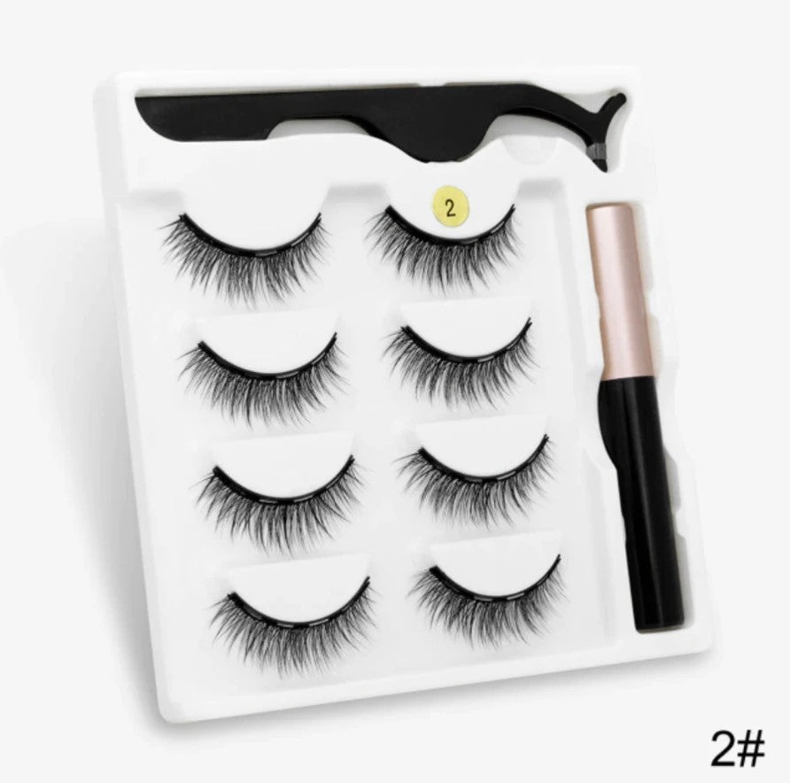 Natural Magnet False Eyelashes Magnetic Suit