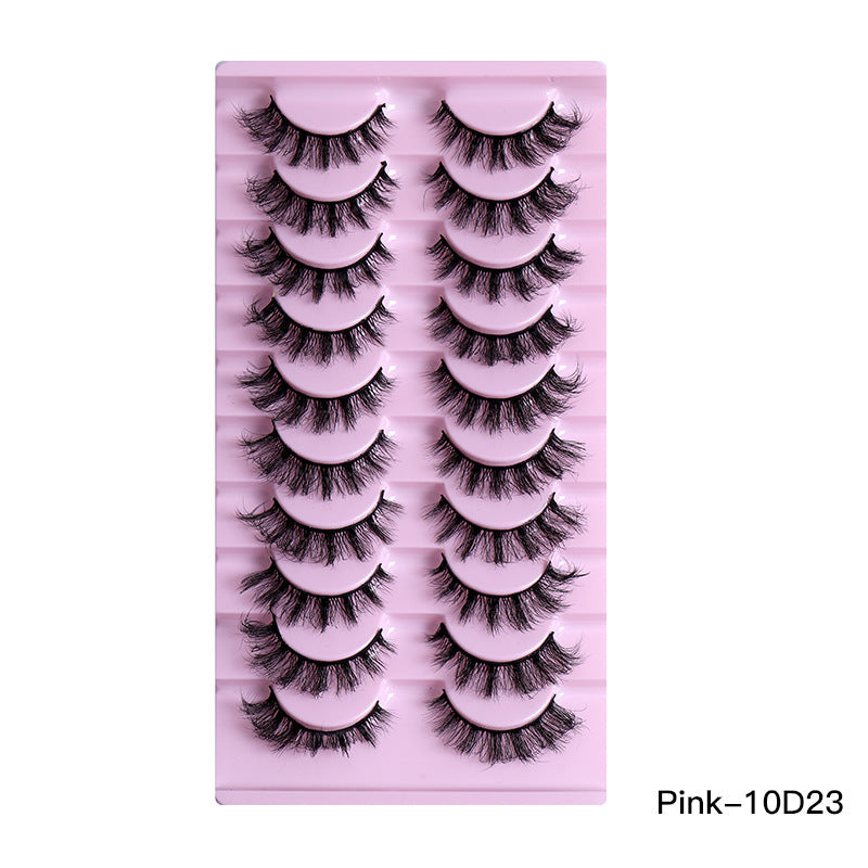 10Pairs Of Natural Thick Curly Eyelashes