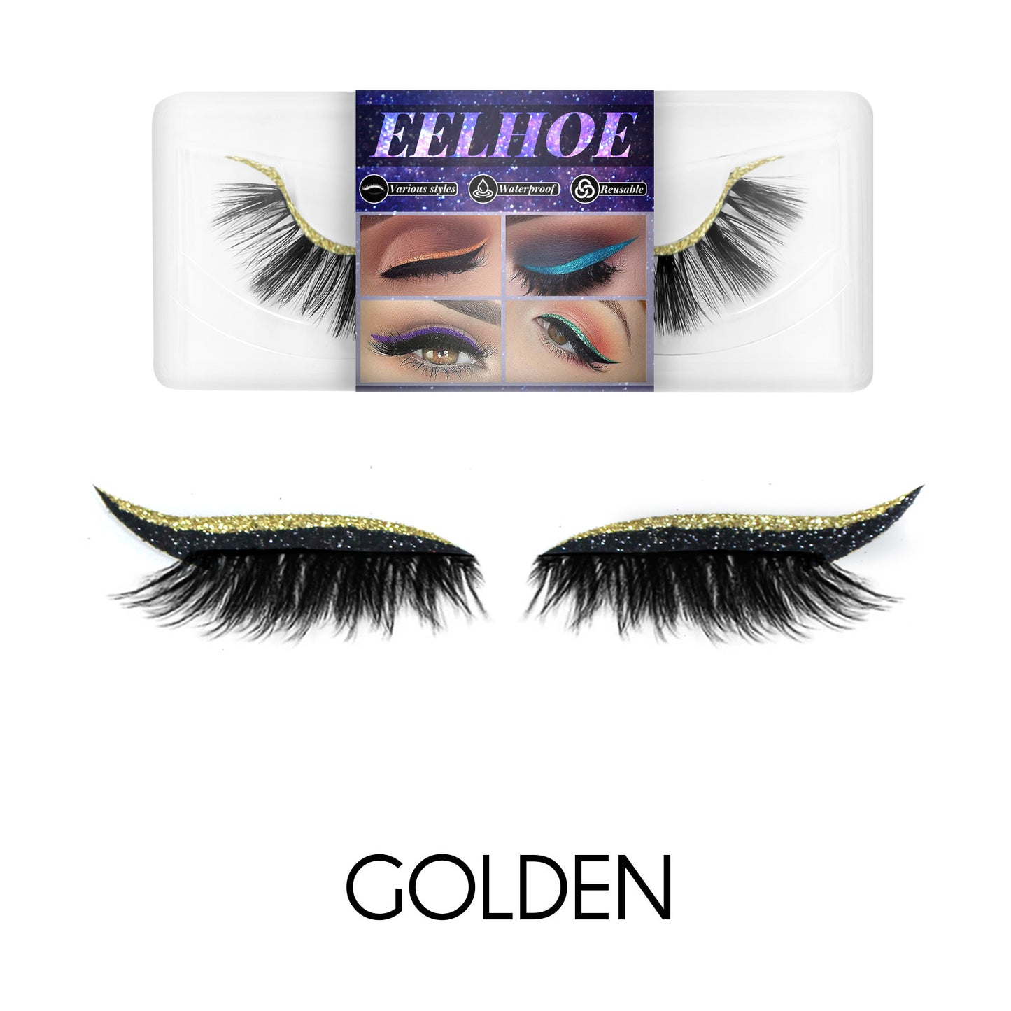 Ladies Fashion Glue Free False Eyelashes