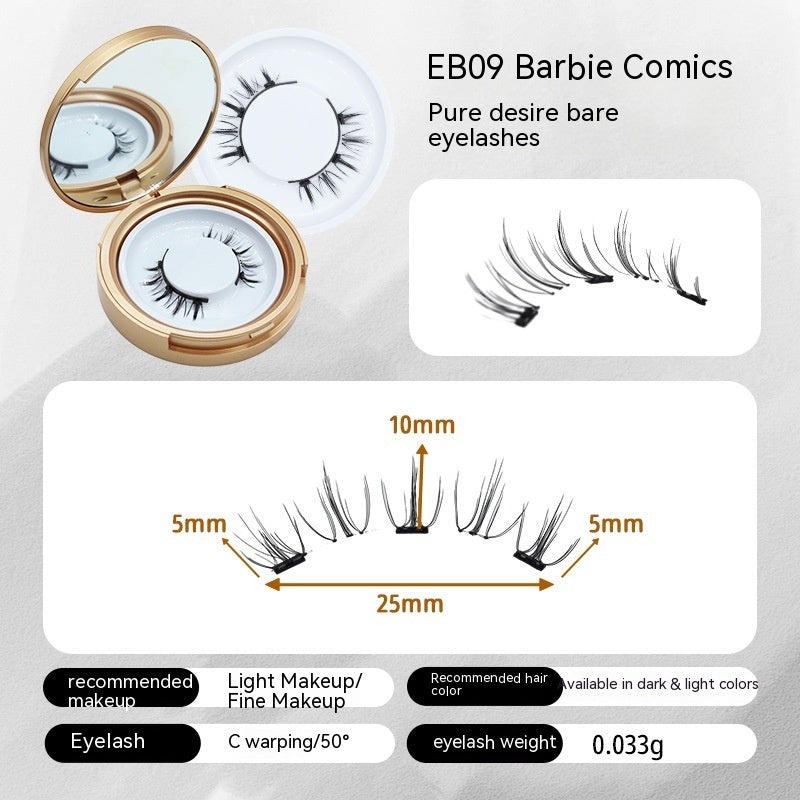 Magnetic False Eyelashes Natural Simulation Tool Outfit