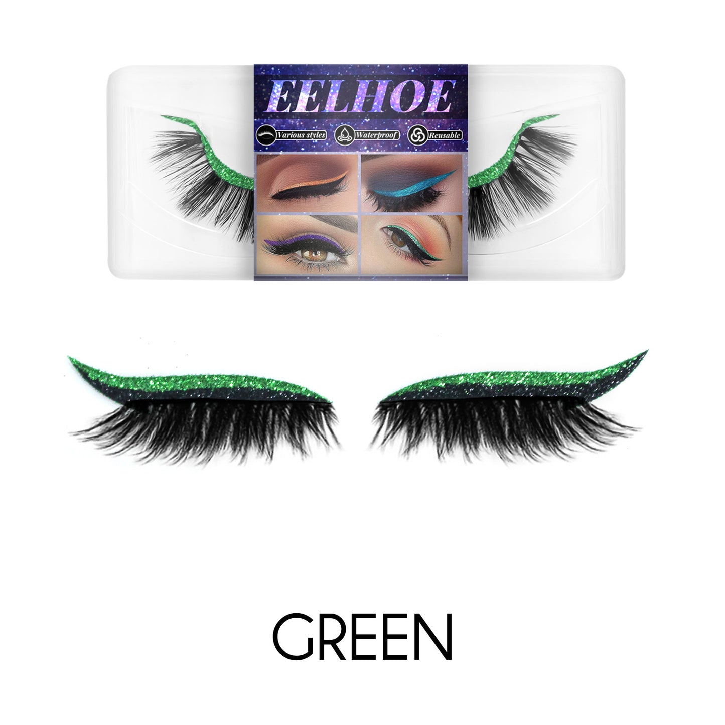 Ladies Fashion Glue Free False Eyelashes