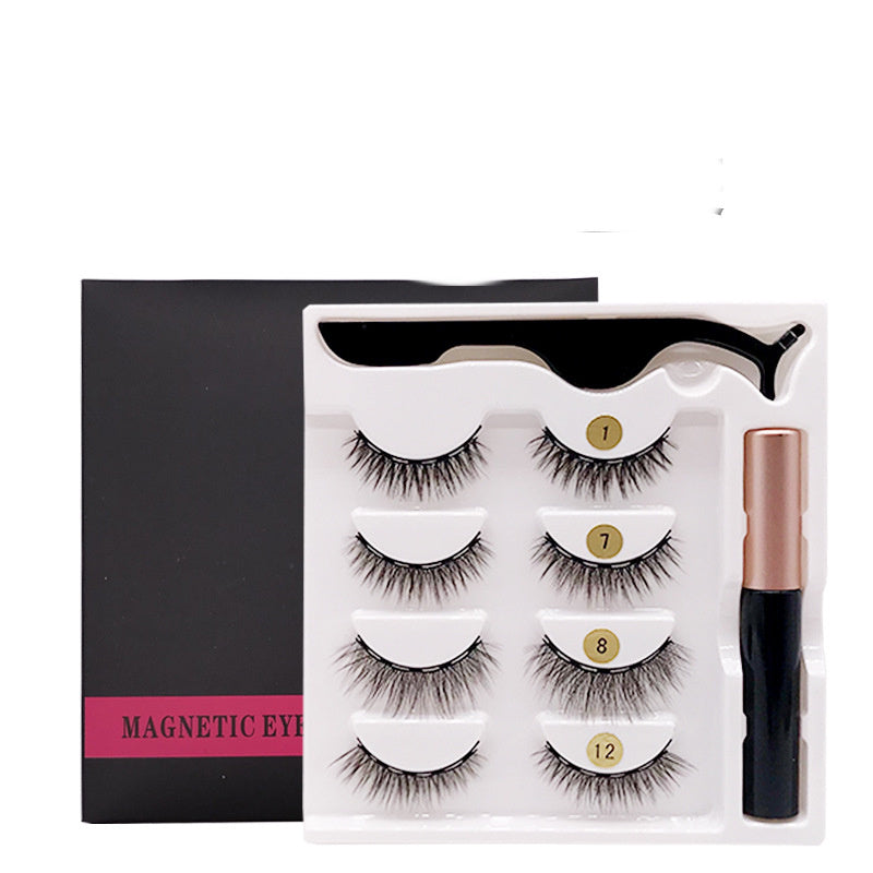 Natural Magnet False Eyelashes Magnetic Suit