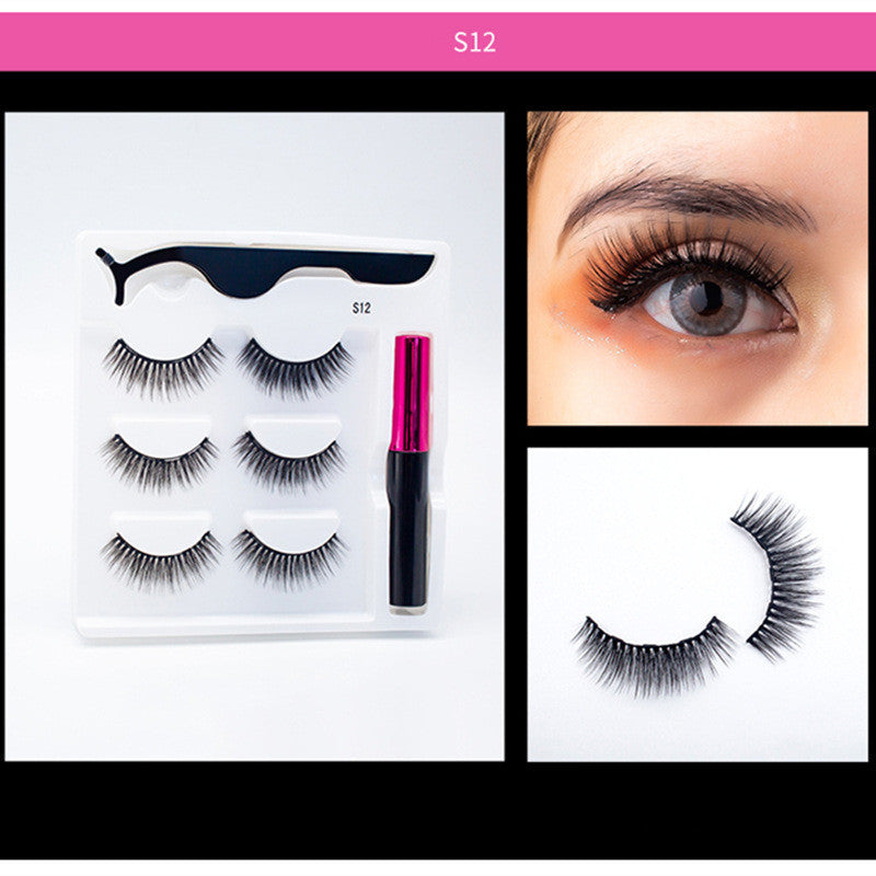 3 Pairs Of Magnetic Eyelashes