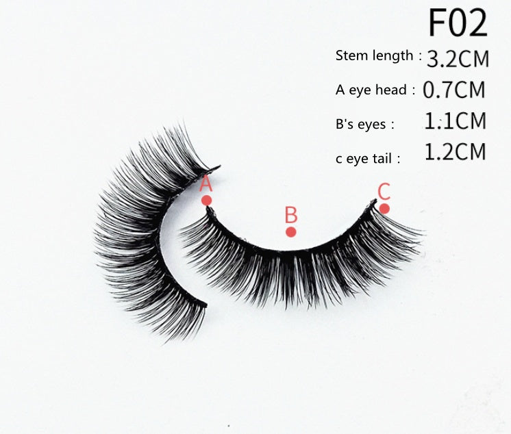 Self-adhesive Eyeliner False Eyelashes Multi-layer Cross-section False Eyelashes