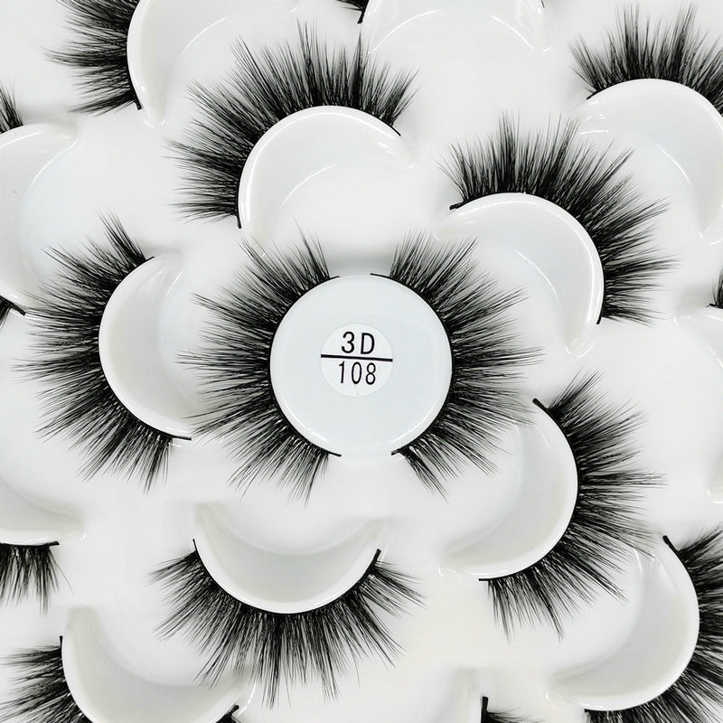 3D Natural Lotus Porcelain False Eyelashes