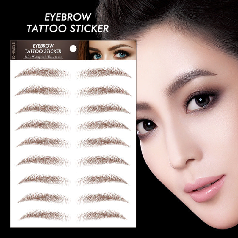 Simulation Waterproof Eyebrows Stick Black Brown